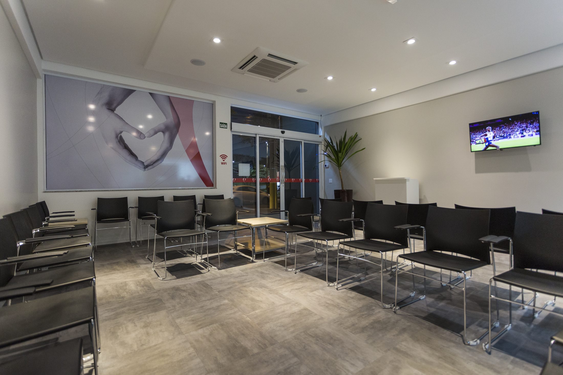 Sala de espera da Cuore Integrative